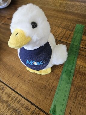 Vintage Aflac Plush Duck - White with Yellow Beak